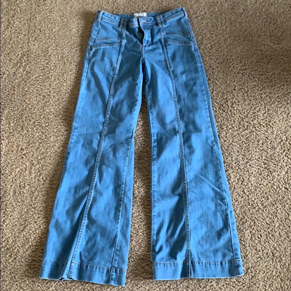 Free People Wide Leg Jeans
